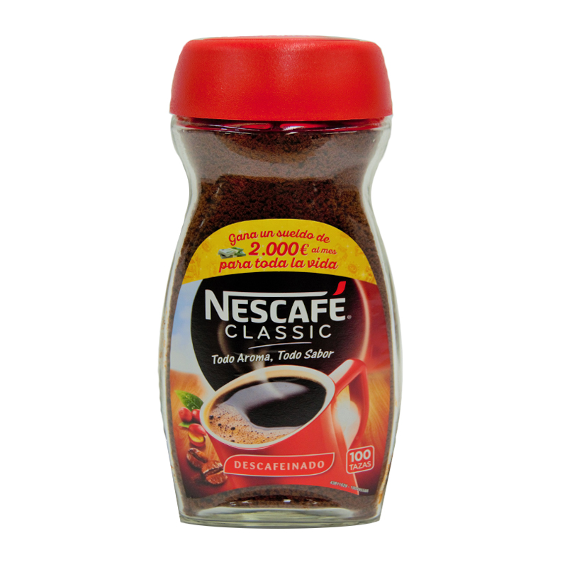 NESCAFE DESCAFEINADO FCO DE 200GR       