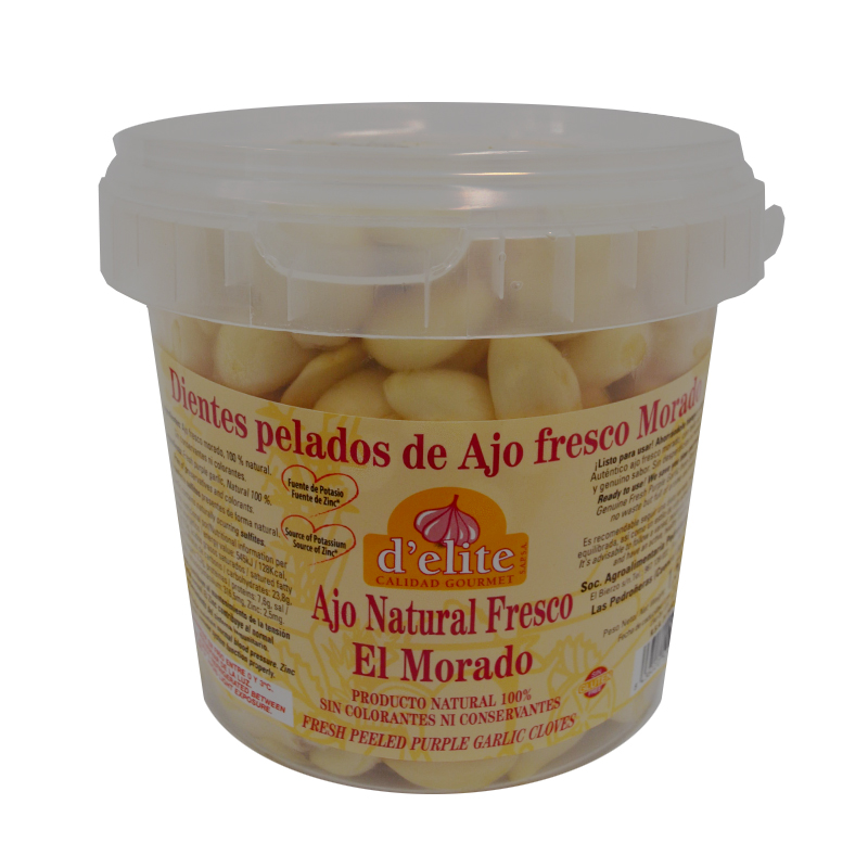 DIENTES PELADOS DE AJO BOTE PVC 1,5KG   