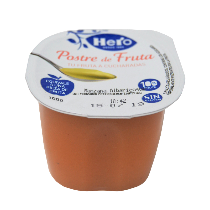 POSTRE FRUTA MANZ/ALBARIC. 120UX100GR   