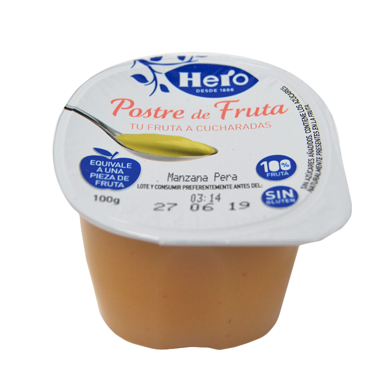 POSTRE FRUTA MANZ/PERA 120UX100GR       