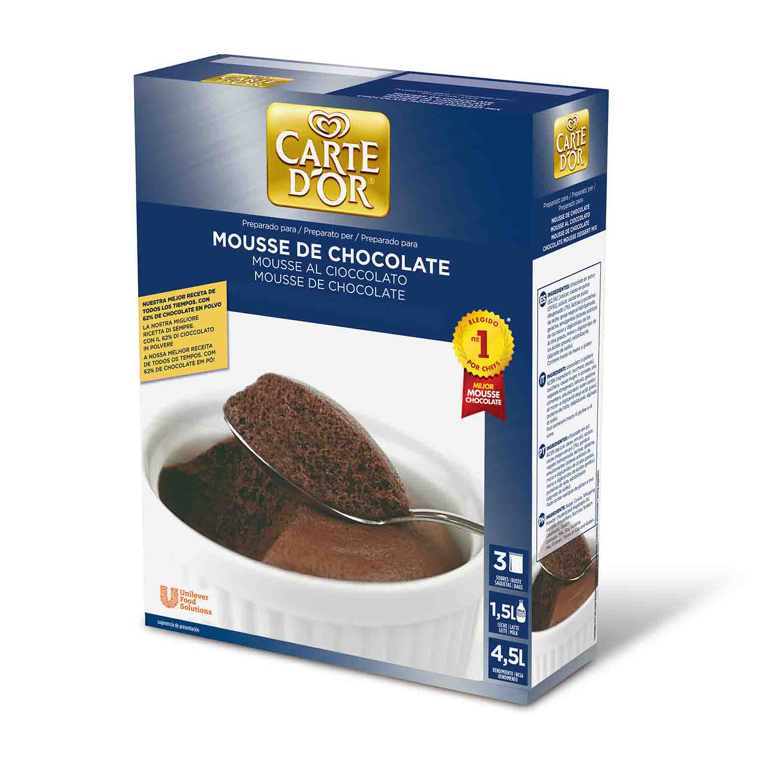 MOUSSE CHOCOLATE GDOR 6X3X240           