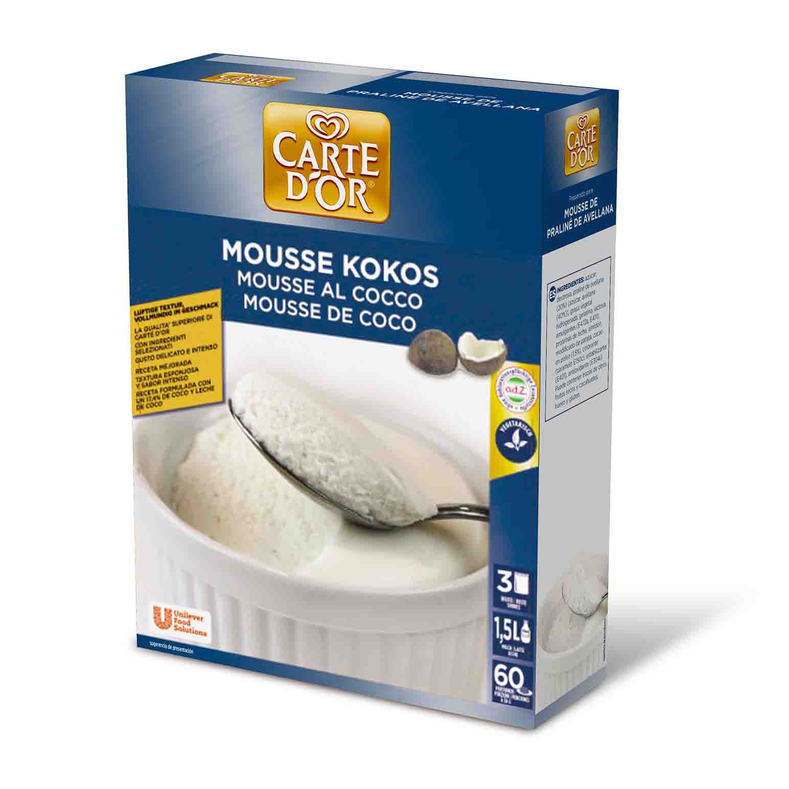 MOUSSE COCO CARTE DÂ´OR 6X3X225G         