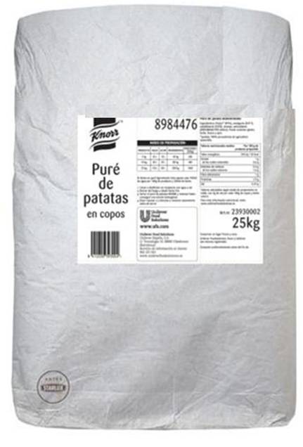 PURE DE PATATAS KRORR SACO 25KG         