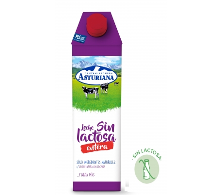 LECHE SIN LACTOSA ENTERA 1L.            