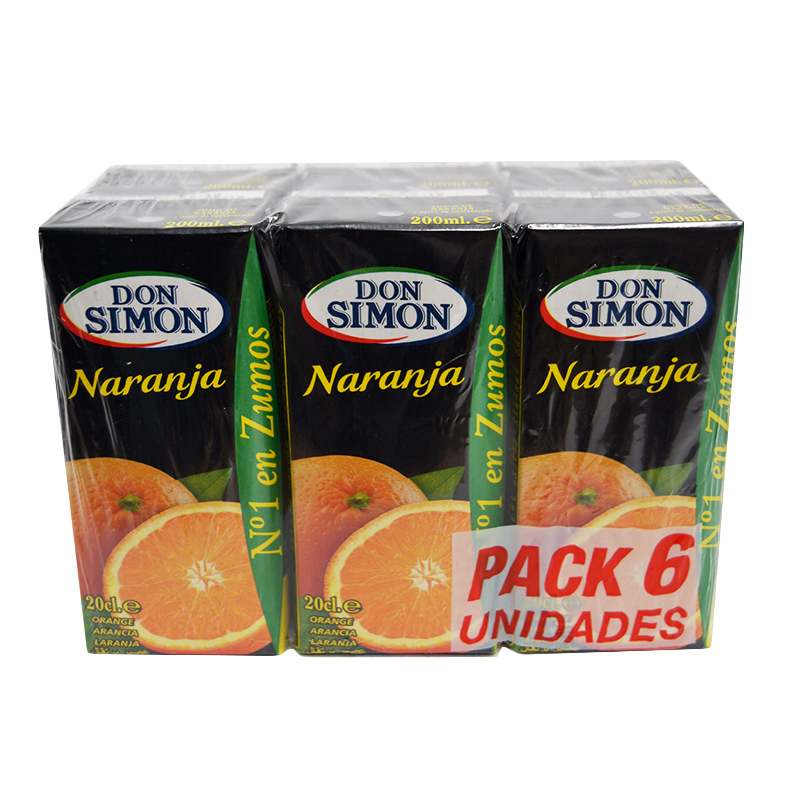 ZUMO MINI NARANJA  D. SIMON 30X200ML    