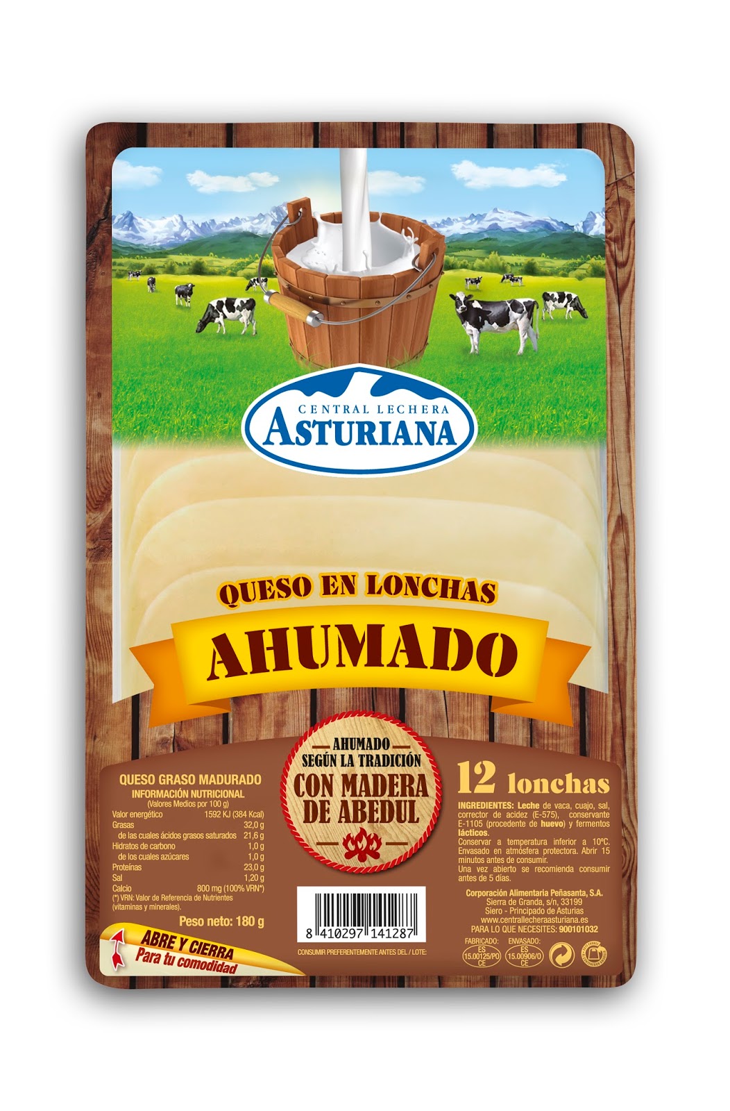QUESO LONCHAS AHUMADAS                  