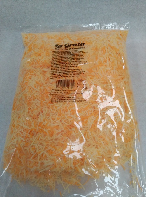 QUESO RALLADO MEZCLA 3 QUESOS 1KG.      