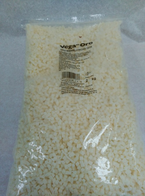 MOZZARELLA 100%TACOS 2KG.VEGA ORO       