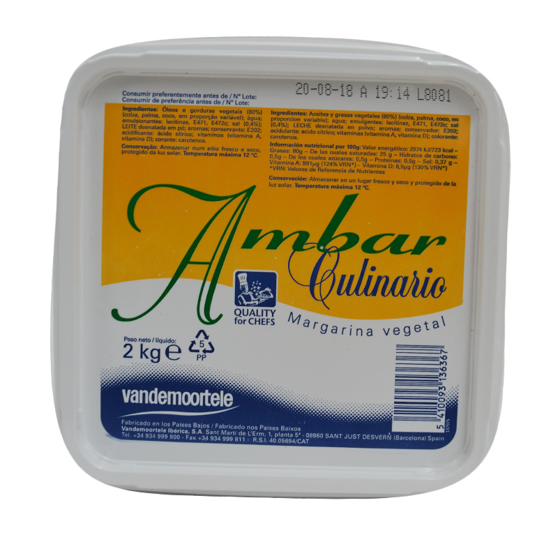 MARGARINA AMBAR CULINARIO 2KG           