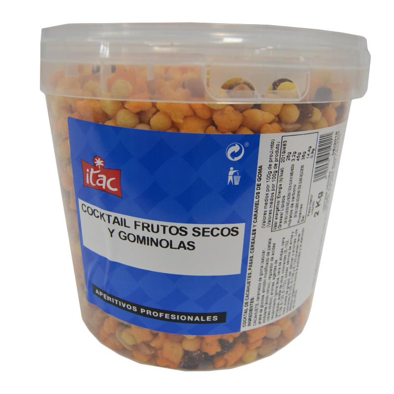 COCKTAIL FRUTOS SECOS Y GOMINOLAS 2KG   