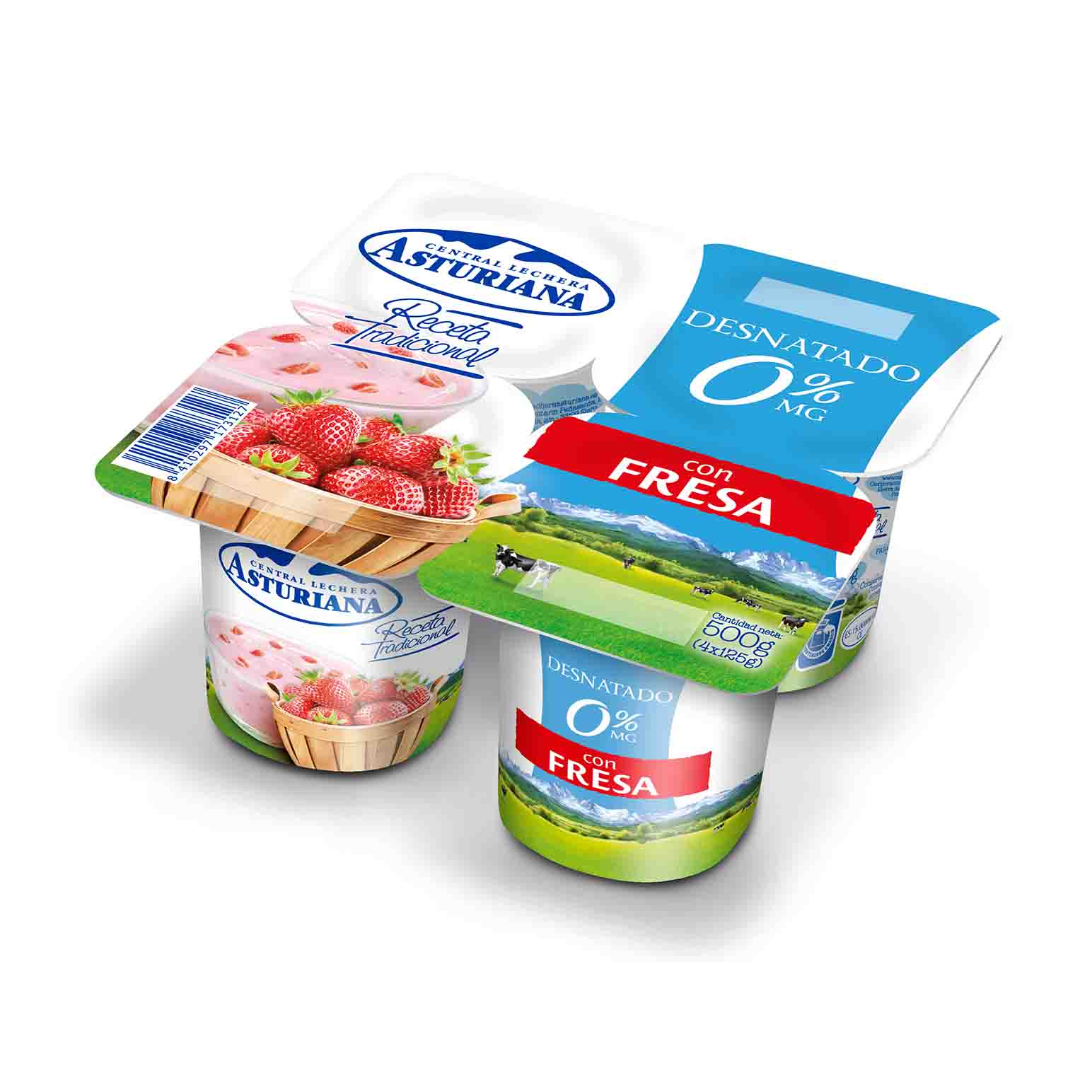 YOGUR DESNAT.C/FRESA P*4                