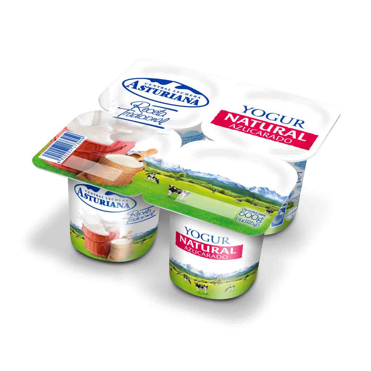 YOGUR NATURAL AZUCARADO P*4             