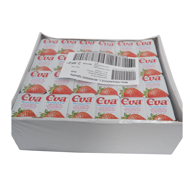 MERMELADA EVA C/120 UND. FRESA 20GR     
