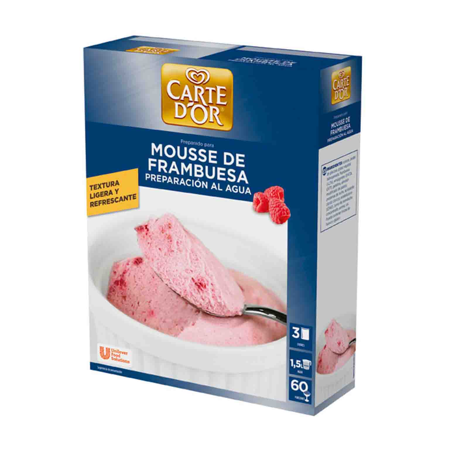 MOUSSE FRAMBUESA 6X(2X430GR)            