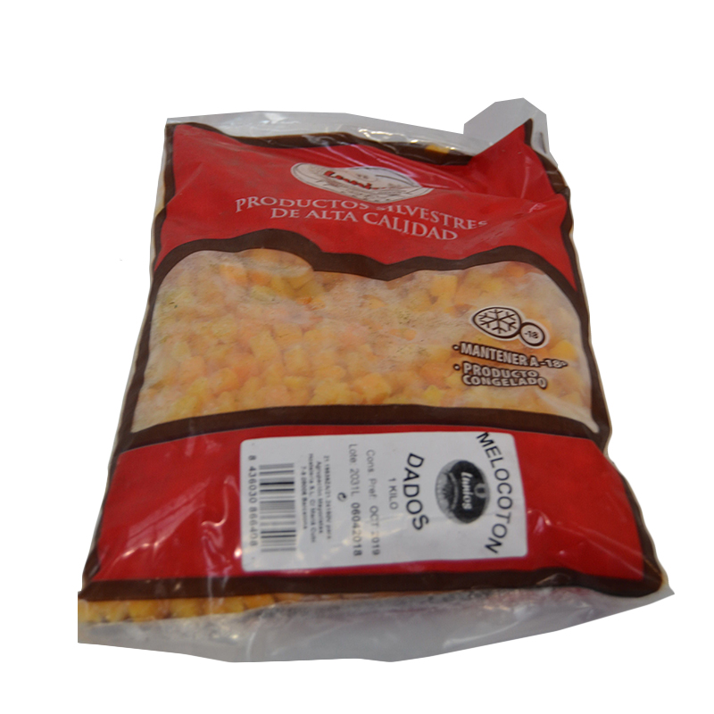 MELOCOTON DADOS CONG. 6X1KG LUNIOS      