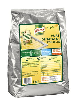 PURE DE PATATAS  C/LECHE 3X3KG KNORR    