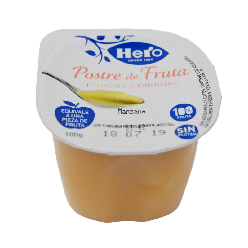 POSTRE FRUTA MANZANA 120X100G           