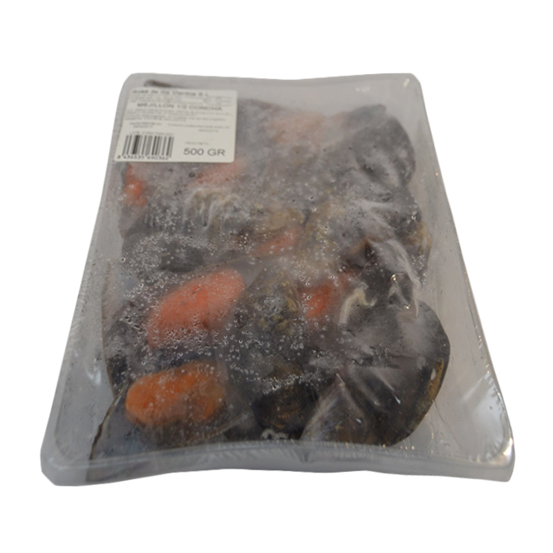 MEJILLON COCIDO (BAND.0,500GR)1/2 5KG   