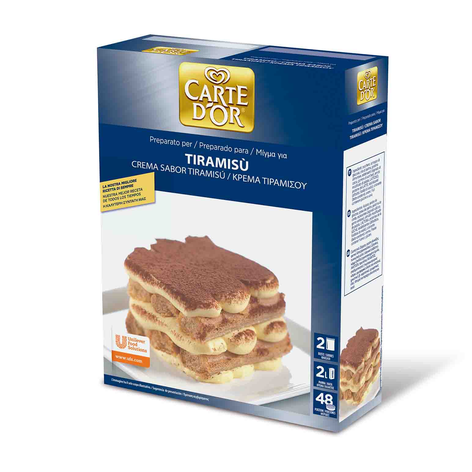 CREMA TIRAMISU S/GLUTEN C DÃR 6X2X24    