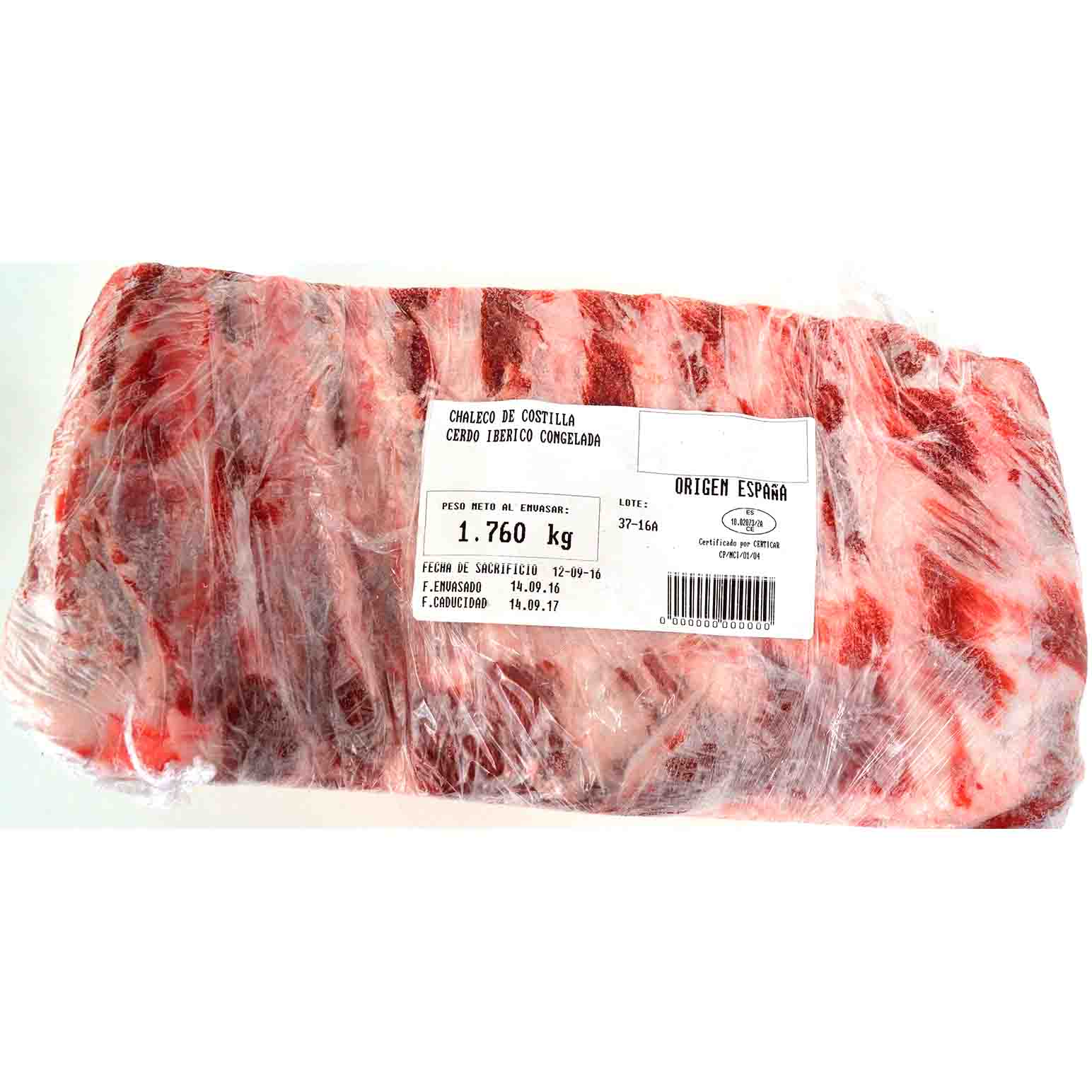 COSTILLA IBERICA CONG.                  