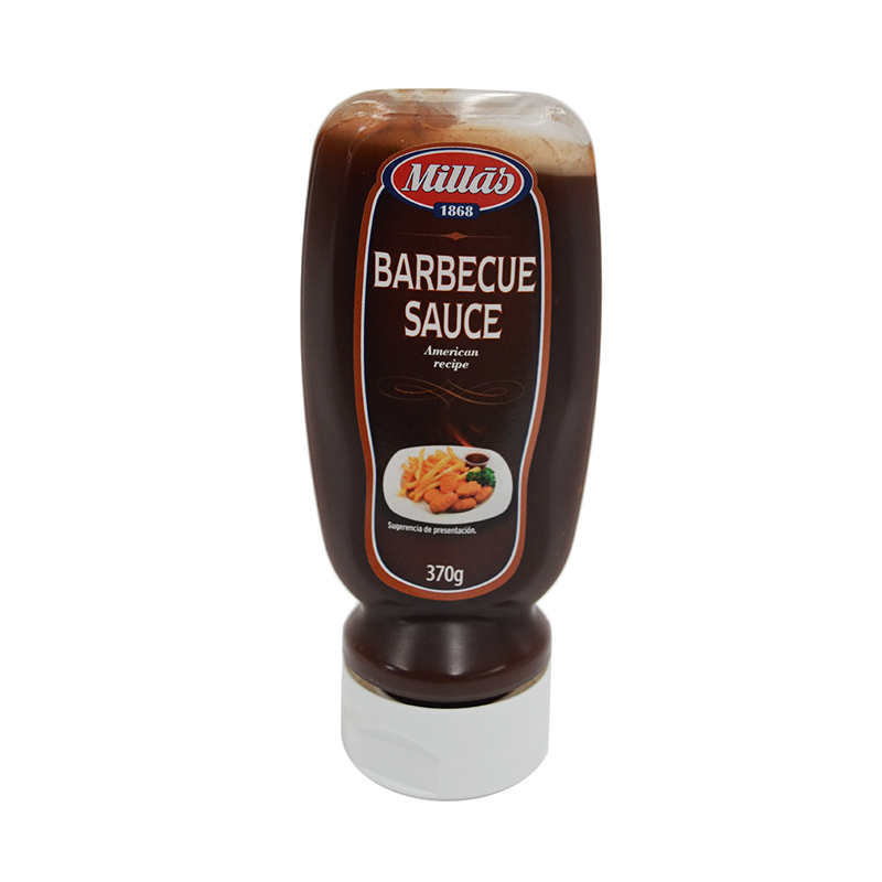SALSA BARBACOA MILLAS 370GRX6 BOCABAJO  