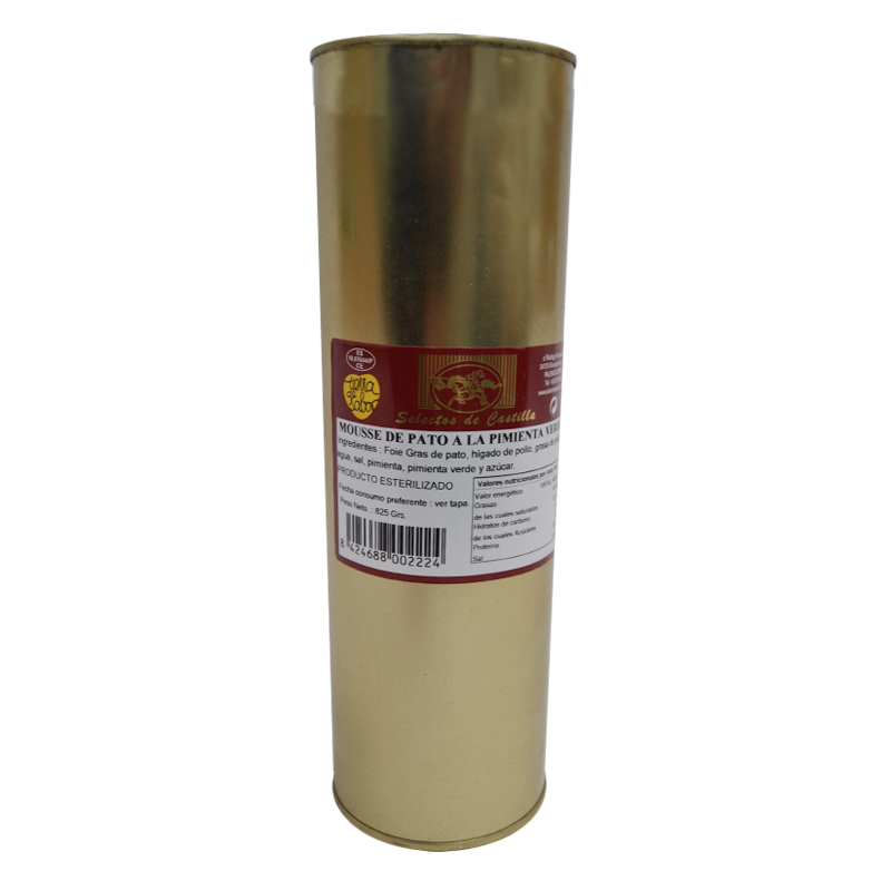 MOUSSE DE PATO  PIMIENTA VERDE 825G.    